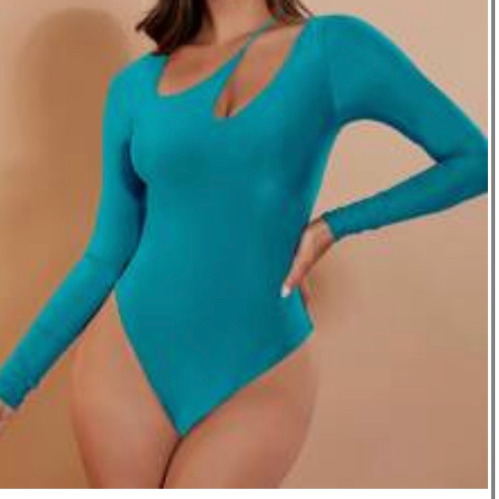SHEIN Teal bodysuit